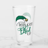 疲れ果てる |クリスマスアルコール飲料プリン タンブラーグラス (正面)