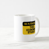 疲れ警告た経済学者 コーヒーマグカップ (正面右)