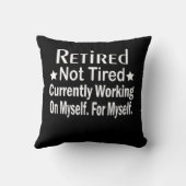 疲れ退職したていないおもしろい退職 クッション (裏面)