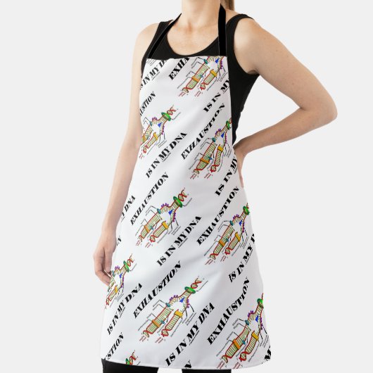 疲労は私のDNA遺伝学のギークユーモアにある エプロン (インサイチュ)