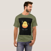 疲労グリーンカラーカットTシャツデザイン Tシャツ (正面フル)