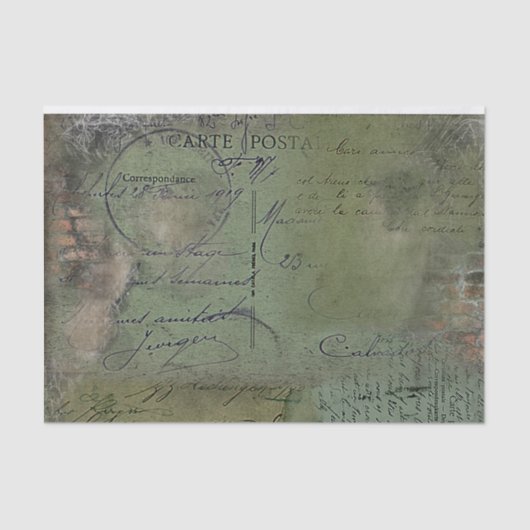 疲労グリーン1919ティッシュペーパー 薄葉紙 (正面)