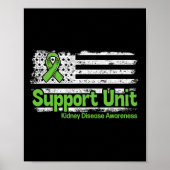 疾患支援ユニット旗腎疾患認識度 ポスター (正面)
