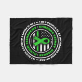 疾病夫の腎臓病の認識度ギフト フリースブランケット (正面(横))