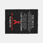 疾病戦士の健康 フリースブランケット (正面(横))