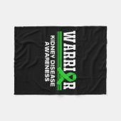 疾病戦士の腎臓病認識度キッズ フリースブランケット (正面(横))