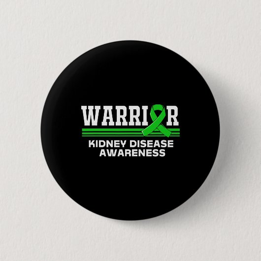 疾病戦士の腎臓病認識度キッズ 缶バッジ (正面)