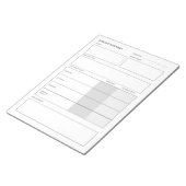 疾病概要医療看護学生ポストNo ノートパッド (アングル)