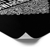 疾病認識度ハートギフト2月衣服赤 ポスター (角)