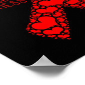 疾病認識度赤リボン ポスター (角)