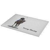 疾走するサラブレッド馬切り盤 カッティングボード (角)