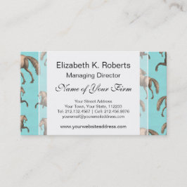 疾走するスペインのな種馬の水の背景 名刺