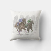 疾走する競走馬 クッション (裏面)