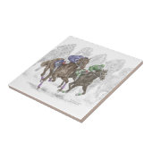 疾走する競走馬 タイル (側面)