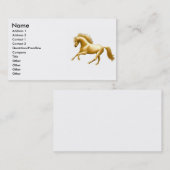 疾走する金馬 名刺 (正面/裏面)
