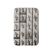 疾走する馬のジョッキーは、「Animaからの627をめっきします バスマット (正面縦)