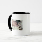 疾走する馬の絵画、c.17000を紀元前に揺すって下さい マグカップ (正面左)