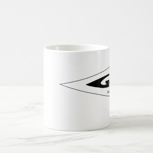疾風の船外モーターの陶磁器のコーヒー・マグ コーヒーマグカップ (中央)