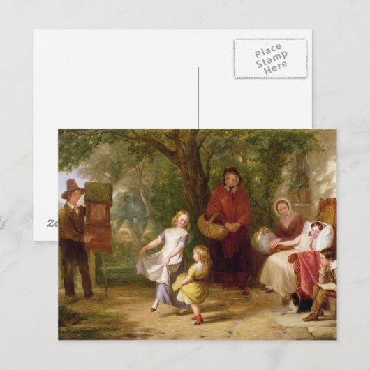 病と健康, 1843 ポストカード (正面/裏面)