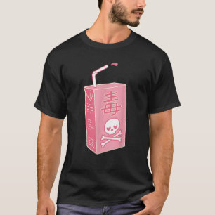 病み可愛いヤミカワイイ漢字ポイズンジュース Tシャツ