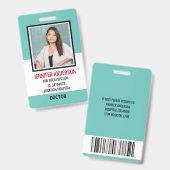 病シンプル院医療ID バッジ (正面＆裏面)