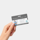 病パーソナライズされた院従業員写真IDバッジ バッジ (手持ち)