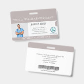 病パーソナライズされた院従業員写真IDバッジ バッジ (正面＆裏面)