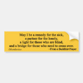 病人のための祈りの言葉 バンパーステッカー (正面)