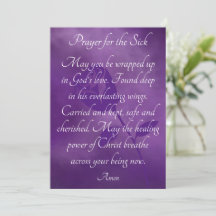 病人の回復祈りの言葉Get Well Card