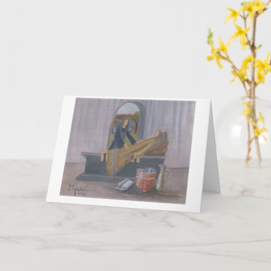 病人を慰める カード (黄色い花)