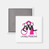 病変を有する女性 マグネット (正面/裏面)