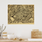 病室、ブライアン・ベンソン著 ポスター (キッチン)