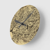 病室_by Brian Benson ラウンド壁時計 (傾斜)