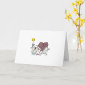 病床カード カード (黄色い花)