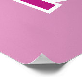 病弱で甘いピンクのロリポップ ポスター (角)