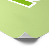 病弱で甘い緑のロリポップ ポスター (角)