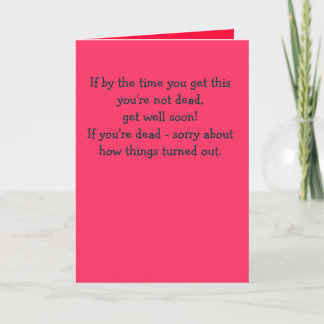 病気か死んだ カード