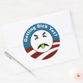 病気か? ラウンドシール (封筒)