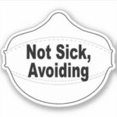 病気ではない、ビニールシールを避ける シール (正面)