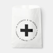 病気と健康の黒と白の二日酔いキット フェイバーバッグ (正面)