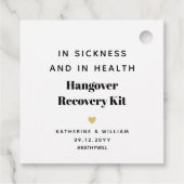 病気と健康二日酔い回復キットで フェイバータグ (裏面)