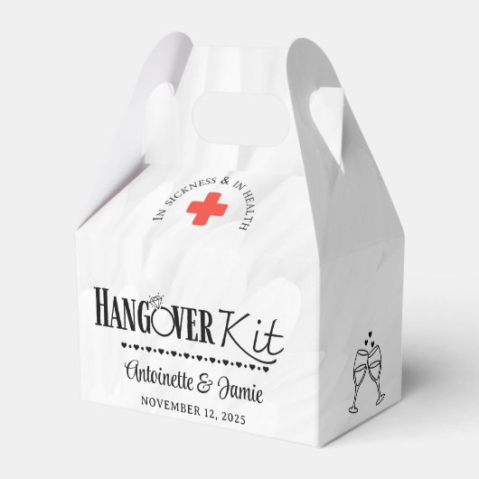 病気と健康結婚の二日酔いキット フェイバーボックス (正面サイド)