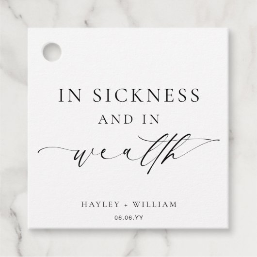 病気と富のロトのエレスメ結婚ア フェイバータグ (正面)