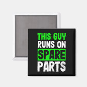 病気のデザイン走のギフトの男 マグネット (正面/裏面)