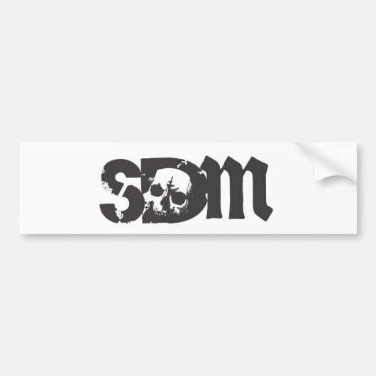 病気のドラマーのバンパーステッカー バンパーステッカー (正面)