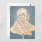 「病気のバラ」はがき ポストカード (正面/裏面)