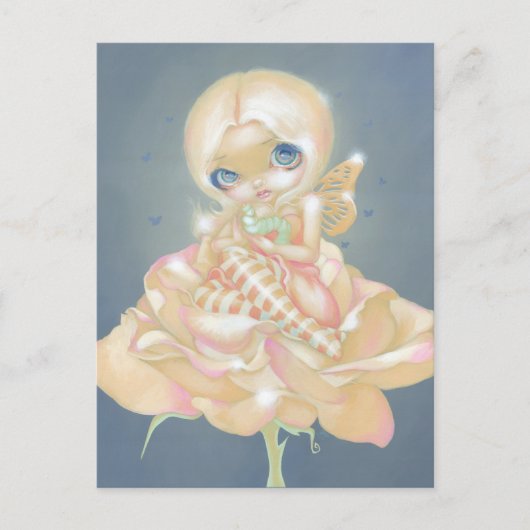 「病気のバラ」はがき ポストカード (正面)