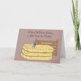 病気のマウスのカードを取得する サンキューカード