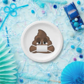 病気のマスクのウンチEmoji ペーパープレート (パーティー)