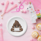 病気のマスクのウンチEmoji ペーパープレート (パーティー)